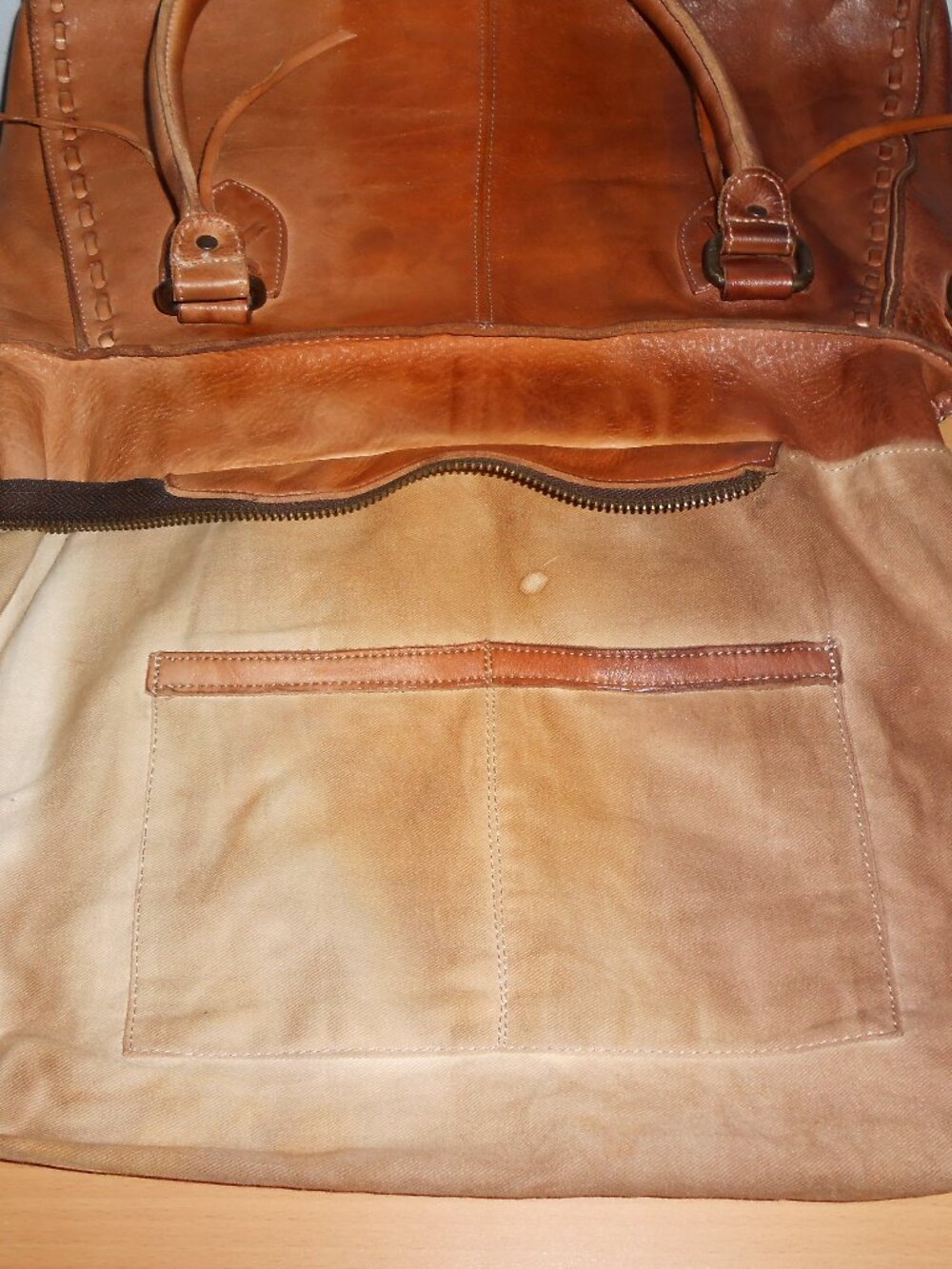 BED STU ROCKABABY Cafe Latte leather bag NO STRAP - Picture 12 of 16